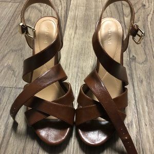 Brown Strappy Heel